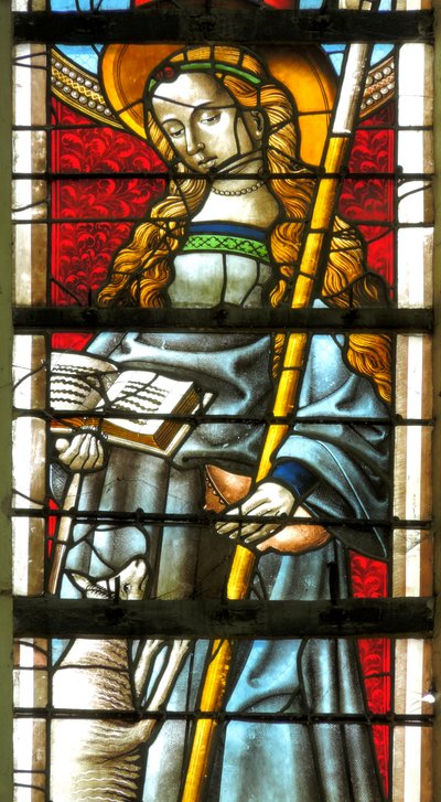 Window depicting Saint Geneviève by French School